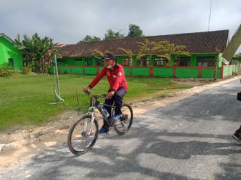Warga Ngrancang, Nikmati Hasil Program TMMD Bojonegoro Dengan Gowes